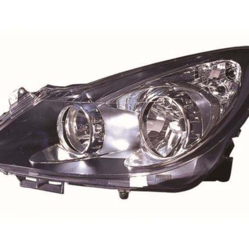 Faro Izquierdo Eléctrico Interior Oscuro Opel Corsa 06- Ref 101.16391004