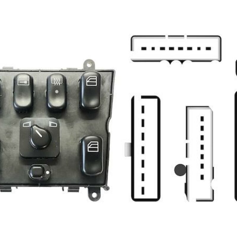 Mando Elevaluna + Espejo (6 Botones) 30pin Mercedes M W163 98-05- Ref 106.131693