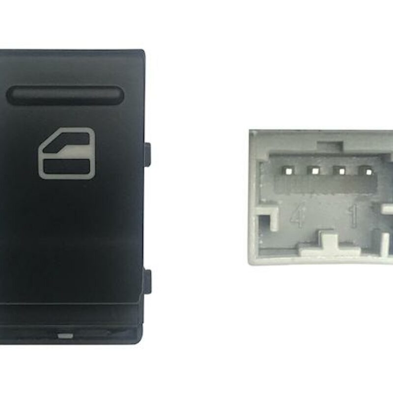 Mando Elevalunas Delantero Derecho (negro) 4pin Vw Transporter 03- Ref 106.233591