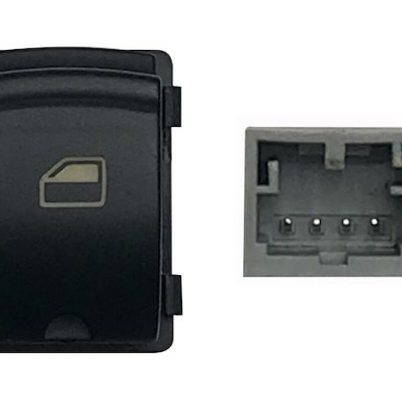 Mando Elevalunas Delantero Derecho + Trasero Derecho/izquierdo (negro/blanco) 4pin Audi A3/a6/q7 03- Ref 106.022491