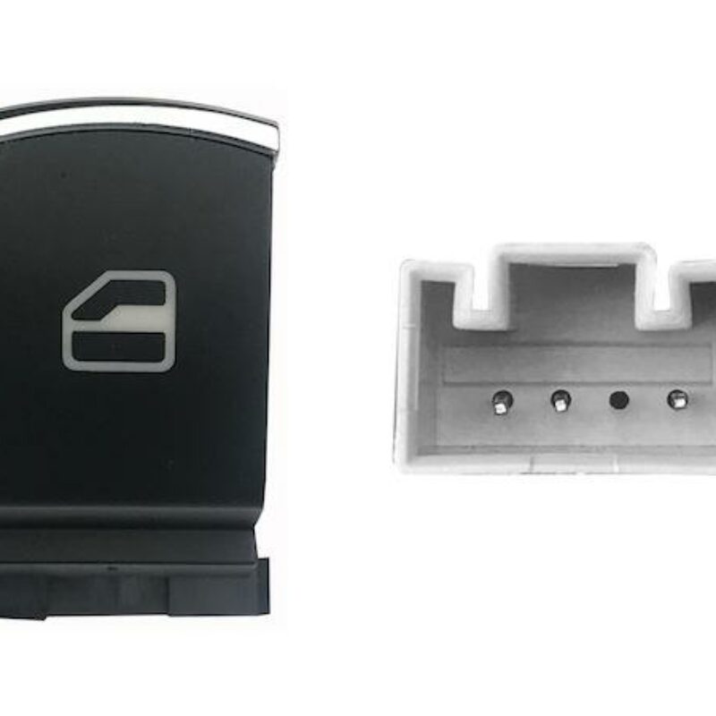 Mando Elevalunas Delantero Derecho + Trasero Derecho/izquierdo (negro/cromado) 3pin Seat/vw Golf/pas/caddy 08- Ref 106.234691
