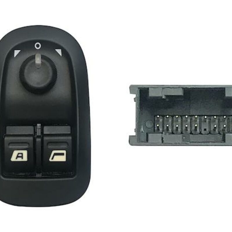 Mando Puerta Delantero Izquierdo Con Confort + Espejo (2 Bot) 24pin Peugeot 206 98- Ref 106.172194