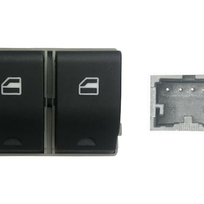 Mando Puerta Delantero Izquierdo (negro/blanco) (2 Bot) 4pin Seat Ibiza/cord/polo 02- Ref 106.211792