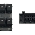 Mando Puerta Delantero Izquierdo (negro/blanco) (4 Bot) 10pin Audi A43/a5/q5 07- Ref 106.022492