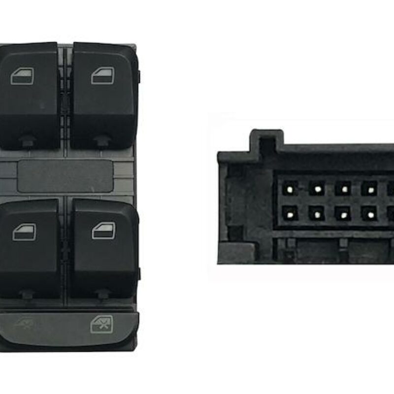 Mando Puerta Delantero Izquierdo (negro/blanco) (4 Bot) 10pin Audi A43/a5/q5 07- Ref 106.022492