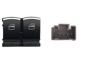 Mando Puerta Delantero Izquierdo (negro/cromado) (2 Bot) 4pin Vw Golf/caddy 08- Ref 106.234694